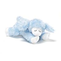 Gund WINKY Blue Lamb 9" Plush Rattle Toy #58132